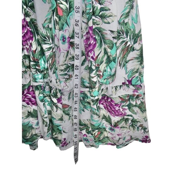 Anthropologie Sunday Mi Amor Maxi Dress Size XS Short Sleeve Floral Tiered Boho - Picture 12 of 12